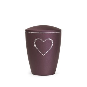 Tierurnennaturstoffurne-edition-elegance-kristall-berry-Herz aus Kristallen-1