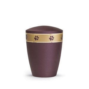 Tierurnennaturstoffurne-edition-patas-de-oro-berry-goldendes Pfotenband 1-1
