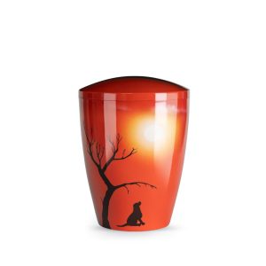 Tierurnennaturstoffurne-edition-airbrush--Hund Sonne-1
