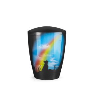 Tierurnennaturstoffurne-edition-airbrush--Hund Regenbogen-1