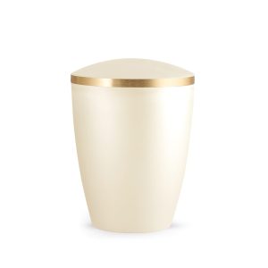 Tierurnennaturstoffurne-edition-elegance-champagner-Goldband gebürstet-2
