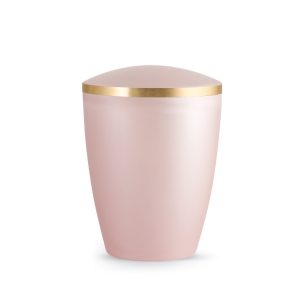 Tierurnennaturstoffurne-edition-elegance-rosé-Goldband gebürstet-2