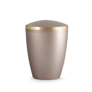 Tierurnennaturstoffurne-edition-elegance-fumé-Goldband gebürstet-2