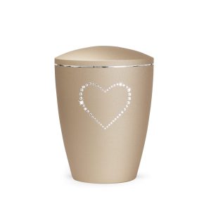 Tierurnennaturstoffurne-edition-elegance-kristall-champagner-Herz aus Kristallen-2