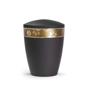 Tierurnennaturstoffurne-edition-patas-de-oro-schwarz-goldendes Pfotenband 2-2