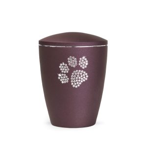 Tierurnennaturstoffurne-edition-elegance-kristall-berry-Pfote aus Kristallen-2
