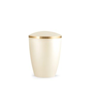 Tierurnennaturstoffurne-edition-elegance-champagner-Goldband gebürstet-0