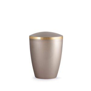 Tierurnennaturstoffurne-edition-elegance-fumé-Goldband gebürstet-0