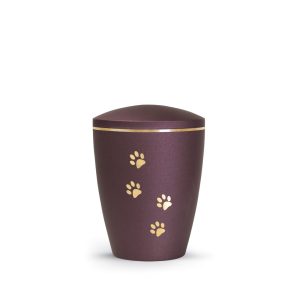 Tierurnennaturstoffurne-edition-patas-de-oro-berry-Pfoten gold gebürstet-0