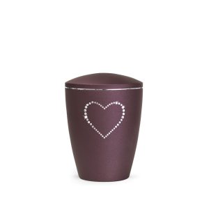 Tierurnennaturstoffurne-edition-elegance-kristall-berry-Herz aus Kristallen-0