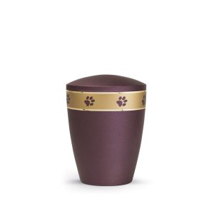 Tierurnennaturstoffurne-edition-patas-de-oro-berry-goldendes Pfotenband 1-0