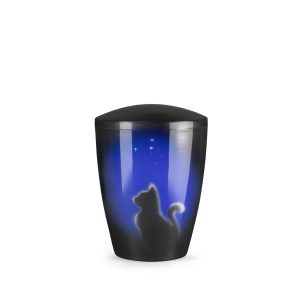 Tierurnennaturstoffurne-edition-airbrush--Katze Sternenhimmel-0