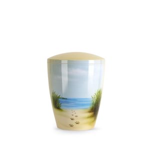 Tierurnennaturstoffurne-edition-airbrush--Spuren im Sand-0