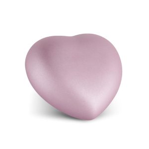 Tierurnenkeramikurne-edition-herz-kristall-rosé-einfarbig ohne Motiv-1