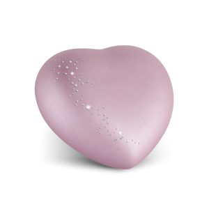 Tierurnenkeramikurne-edition-herz-kristall-rosé-Kristall-Schweif-1