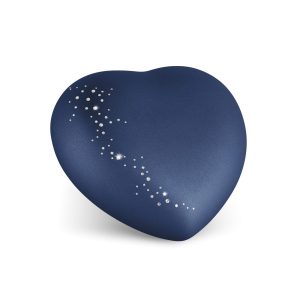 Tierurnenkeramikurne-edition-herz-kristall-navy-Kristall-Schweif-1