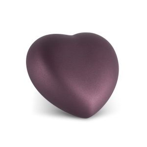 Tierurnenkeramikurne-edition-herz-kristall-berry-einfarbig ohne Motiv-1