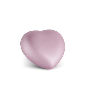Tierurnenkeramikurne-edition-herz-kristall-rosé-einfarbig ohne Motiv-0