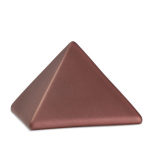 Tierurnenkeramikurne-edition-pyramide-rubin-einfarbig ohne Motiv-1