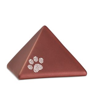 Tierurnenkeramikurne-edition-pyramide-rubin-Kristall-Pfote-1