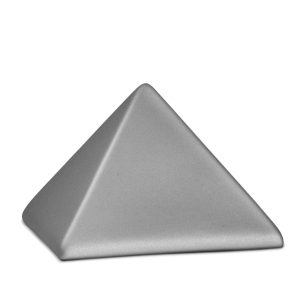 Tierurnenkeramikurne-edition-pyramide-steingrau-einfarbig ohne Motiv-1