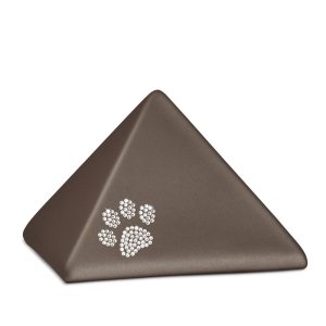 Tierurnenkeramikurne-edition-pyramide-siena-Kristall-Pfote-1