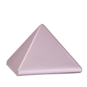 Tierurnenkeramikurne-edition-pyramide-rosé-einfarbig ohne Motiv-1