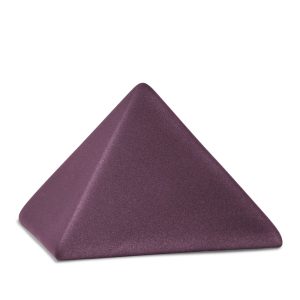 Tierurnenkeramikurne-edition-pyramide-berry-einfarbig ohne Motiv-1