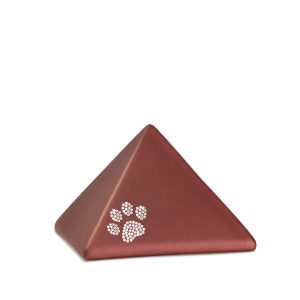 Tierurnenkeramikurne-edition-pyramide-rubin-Kristall-Pfote-0