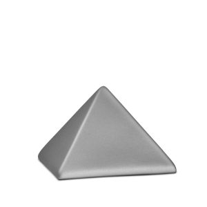 Tierurnenkeramikurne-edition-pyramide-steingrau-einfarbig ohne Motiv-0