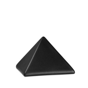 Tierurnenkeramikurne-edition-pyramide-schwarz-einfarbig ohne Motiv-0