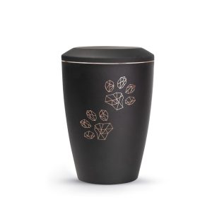Tierurnenmetallurne-edition-karat-schwarz-geometrische Pfoten-2