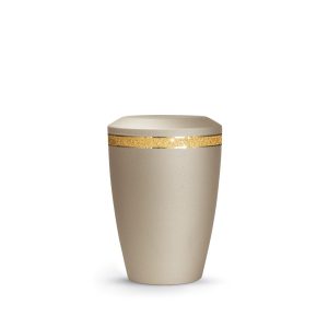 Tierurnenmetallurne-edition-glamour-champagner-flacher Deckel