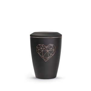 Tierurnenmetallurne-edition-karat-schwarz-geometrisches Herz-0