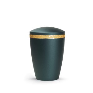 Tierurnenmetallurne-edition-glamour-petrol-runder Deckel