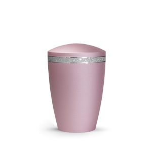 Tierurnenmetallurne-edition-glamour-rosé-runder Deckel