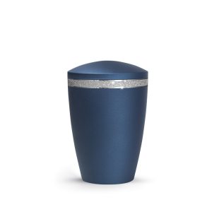 Tierurnenmetallurne-edition-glamour-navy-runder Deckel