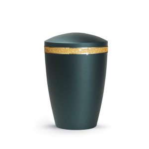 Tierurnenmetallurne-edition-glamour-petrol-runder Deckel