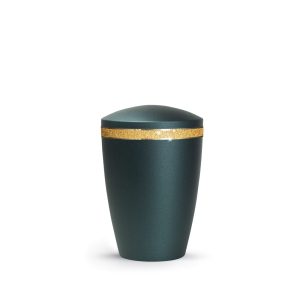 Tierurnenmetallurne-edition-glamour-petrol-runder Deckel