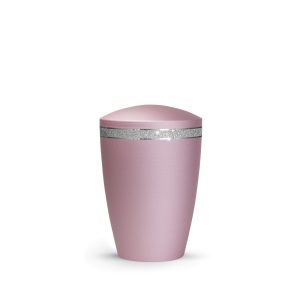 Tierurnenmetallurne-edition-glamour-rosé-runder Deckel
