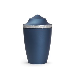 Tierurnenmetallurne-edition-glamour-navy-hoher Deckel