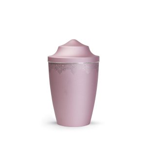 Tierurnenmetallurne-edition-mandala-rosé-Silberband-0