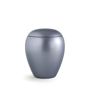Tierurnenkeramikurne-edition-crystal-stahlgrau-einfarbig ohne Motiv-1