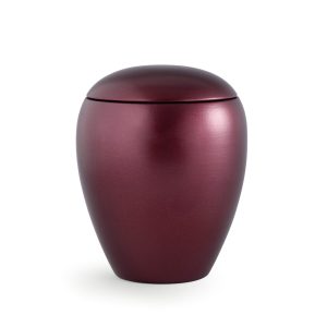 Tierurnenkeramikurne-edition-crystal-weinrot-einfarbig ohne Motiv-2
